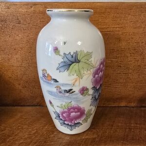 Vintage Duck Lotus Flower Floral Bud Vase